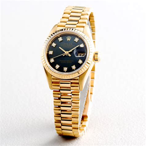 rolex lady datejust ref-69178 18k yellow gold watch|Rolex ladies Datejust 69173 price.